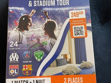 Vente: Coffret Tickn'Box "Séjour Foot & StadiumTour" (249,90€)