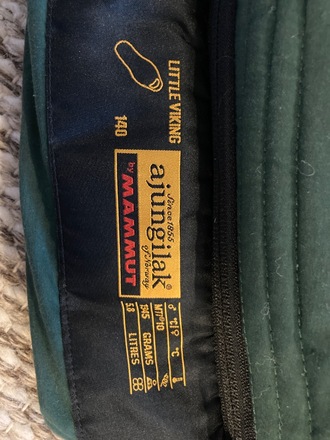 Mammut lasten makuupussi (max 140cm)