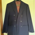 Selling with online payment: Suitsupply Soho Navy Pinstripe DB Blazer - Pure Wool - 40R