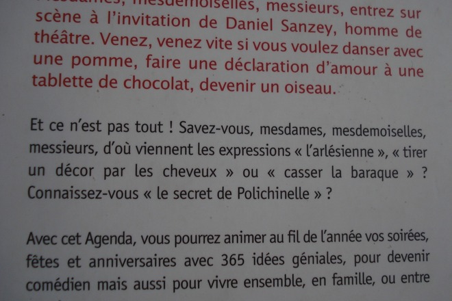 L'agenda de l'apprenti comédien - Ed. de la Martinière Jeunesse
