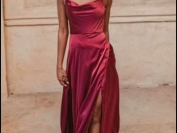 Selling: Denver Bridesmaid Dress- Wine colour 