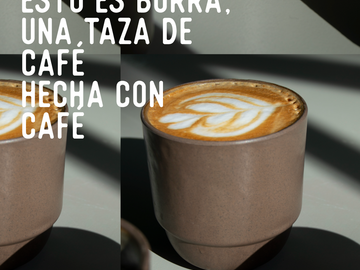 Venta: BORRA: Una taza de café, hecha de café