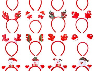 Checkout: 100PCS Christmas headband children's party headdress