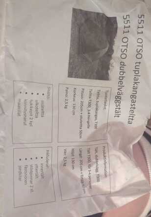 Kolmen hengen teltta