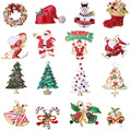 Checkout: 100pcs Christmas tree brooches and snowman pins