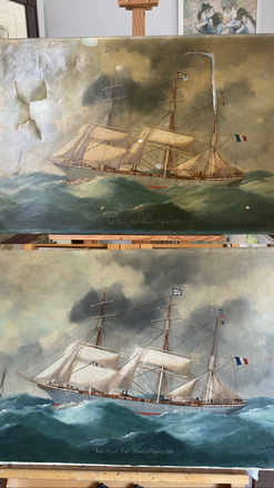 Restauration de tableaux 