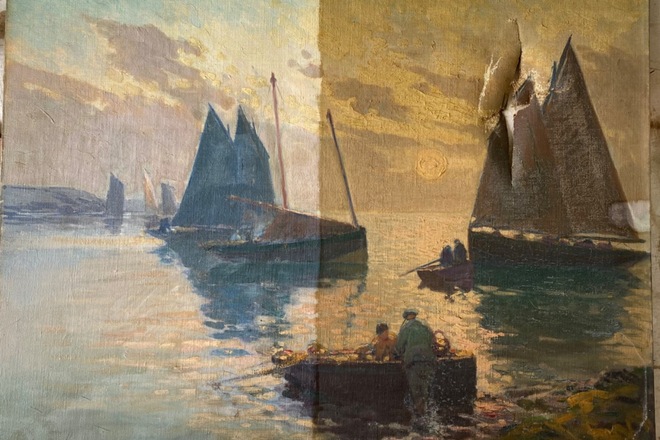 Restauration de tableaux 