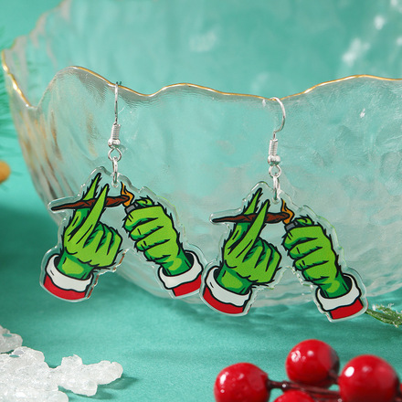 100 pairs of Christmas party funny gift earrings