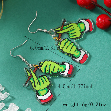 100 pairs of Christmas party funny gift earrings