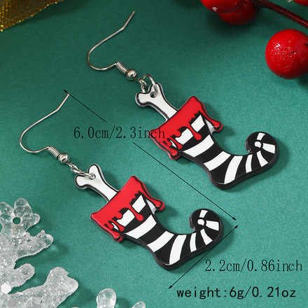 100 pairs of Christmas party funny gift earrings
