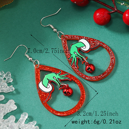 100 pairs of Christmas party funny gift earrings