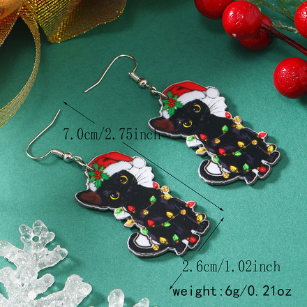 100 pairs of Christmas party funny gift earrings