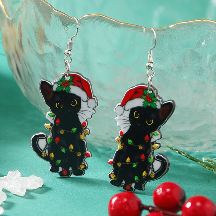 100 pairs of Christmas party funny gift earrings