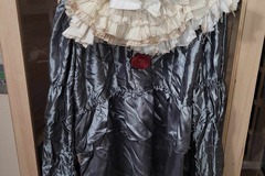 Selling with online payment: Authentic I.T. Clown Cosplay Costume w/ Leather Boots & Neck Ruff