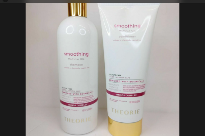 24 piece Theorie Marula Oil Shampoos & Conditioners