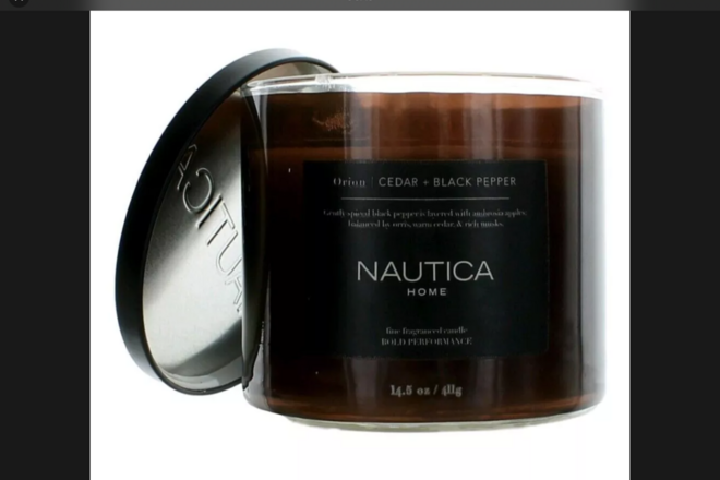 6 sets 3pc Nautica 14.5oz Soy Wax 3 Wick Candles Gift Sets