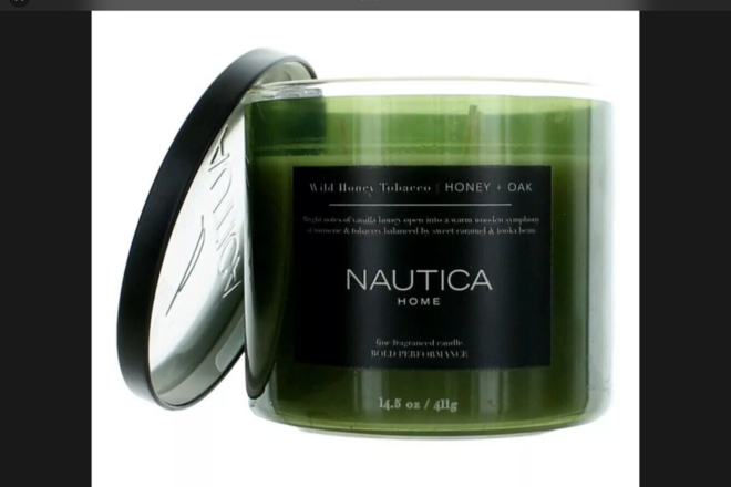 6 sets 3pc Nautica 14.5oz Soy Wax 3 Wick Candles Gift Sets