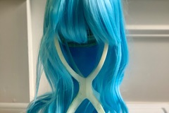Selling with online payment: Light blue long wavy wig