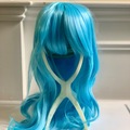 Selling with online payment: Light blue long wavy wig