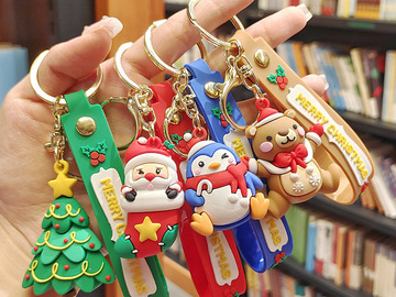 Bulk Lots: 100PCS Christmas keychain