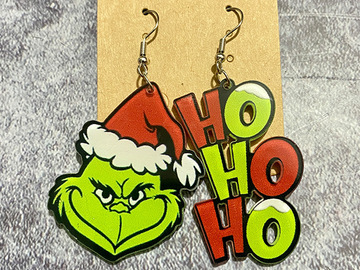Bulk Lots: 60pairs  Christmas Grinch Acrylic Earrings