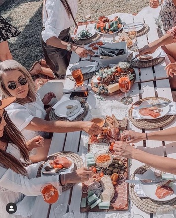 Luxury poolside picnics at a stunning rural glamping retreat
