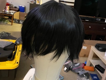 Selling with online payment: Short black wig