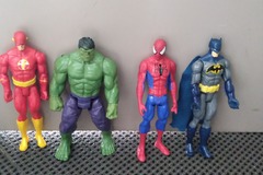 Selling with online payment:  Action Figure spiderman Hulk superman batman + more 5 for  each