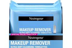 Bulk Lots: Neutrogena Makeup Remover Ultra-Soft Cleansing Towelettes - $15