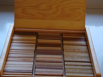À vendre: Coffret échantillons de bois pour professionnel 