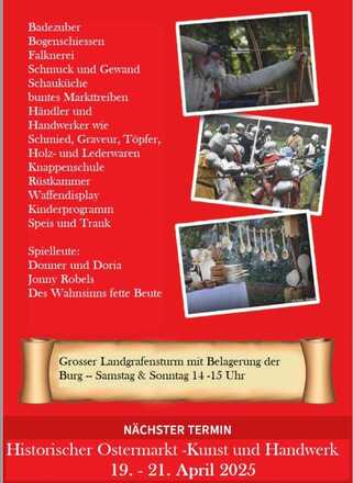 Mittelalterliches Burgfest Landgrafensturm 2024, 12.&13. Oktober