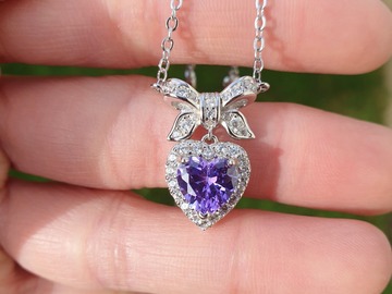 Bulk Lots: Birthstone necklaces, 925 sterling silver, AAAA cubic zirconia