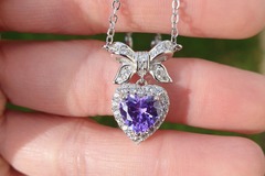 Bulk Lots: Birthstone necklaces, 925 sterling silver, AAAA cubic zirconia