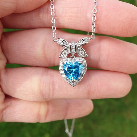 Birthstone necklaces, 925 sterling silver, AAAA cubic zirconia