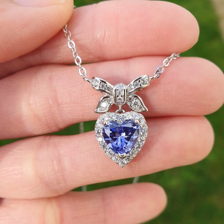 Birthstone necklaces, 925 sterling silver, AAAA cubic zirconia