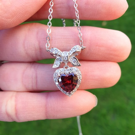 Birthstone necklaces, 925 sterling silver, AAAA cubic zirconia