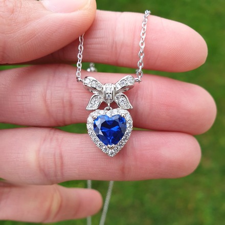 Birthstone necklaces, 925 sterling silver, AAAA cubic zirconia