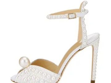 Selling: Pearl Peep Toe Heels Size 39 - brand new