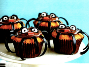 Partage: Spider cupcakes