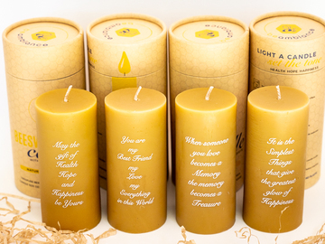 Bulk Lots: Pure Beeswax Pillar Candles