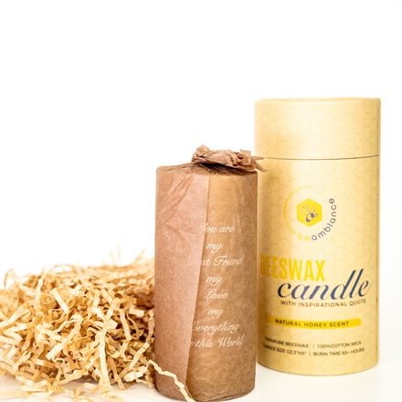 Pure Beeswax Pillar Candles