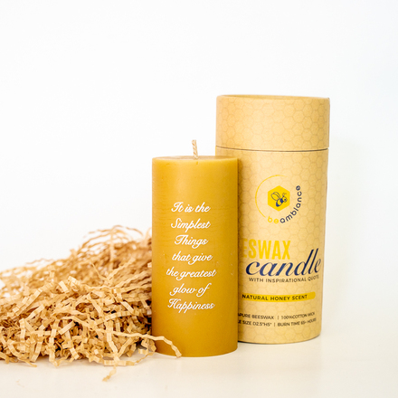 Pure Beeswax Pillar Candles