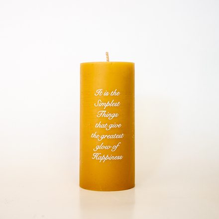 Pure Beeswax Pillar Candles
