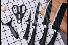 Bulk Lots: 6-Piece Professional Kitchen Knife Set – Item #7210