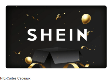 Vente: e-Carte cadeau Shein Belgique (100€)