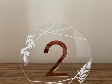 Selling: Table numbers - 1 to 12