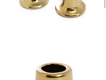 Selling: 32 Gold Enamel CandleStick Holders 
