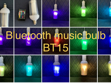 Bulk Lots: Bluetooth music bulbs with remote control RGB color 15w 10 units