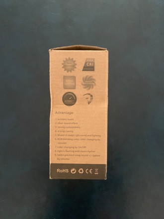 Bluetooth music bulbs with remote control RGB color 15w 10 units