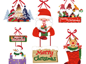 Bulk Lots: 100pcs Christmas decoration snowman Christmas tree door hanging  